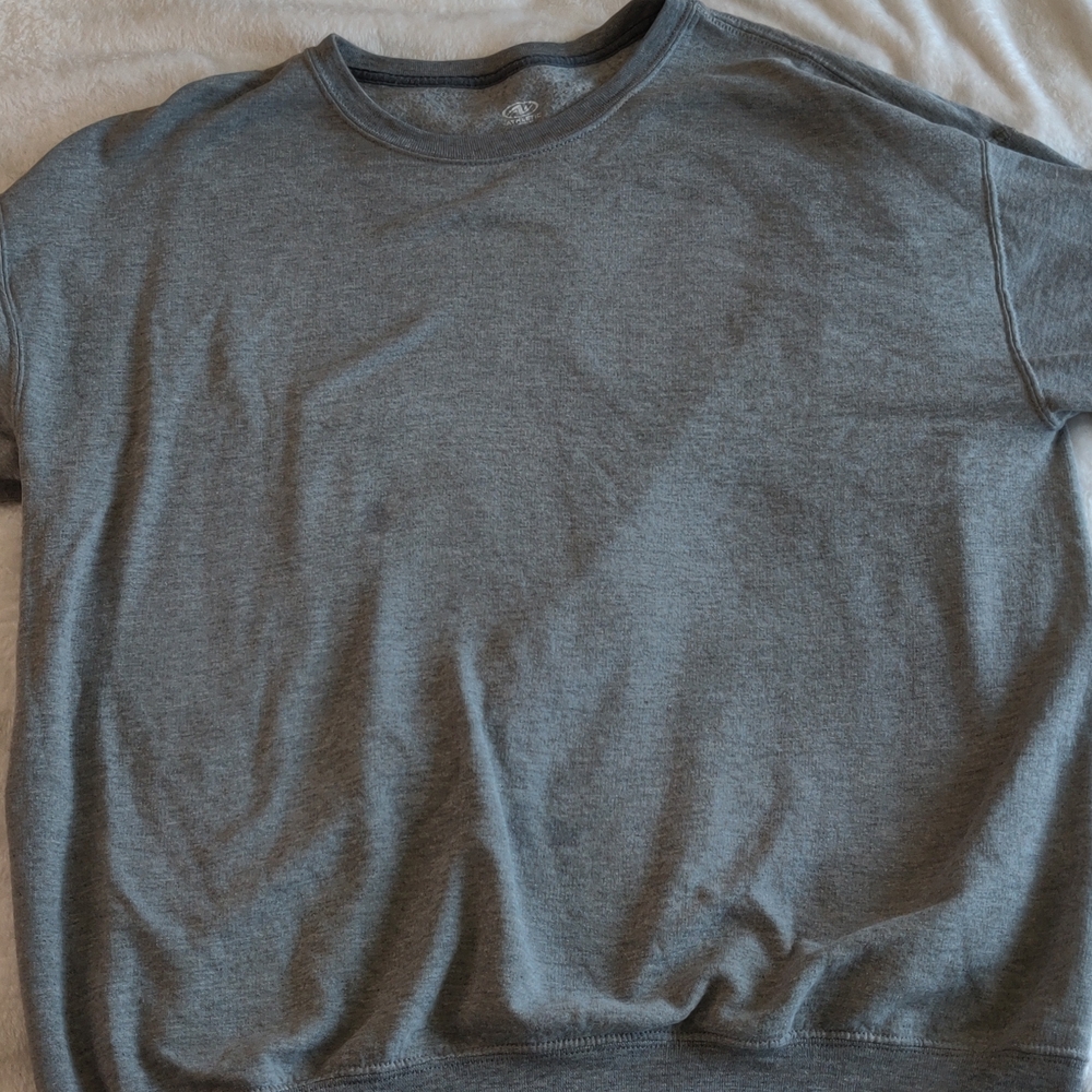 Athletic Works Men's Crewneck Sweater - Heather Gray